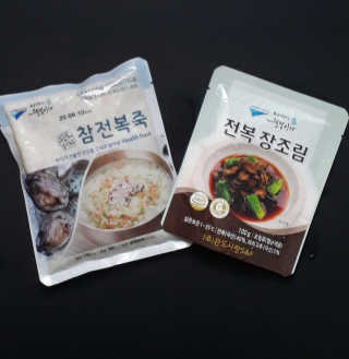 바다는다웰빙이다 완도사랑 전복죽 250g - 2팩 + 전복장조림 2팩 — 4점을 준 리뷰어가 2020년 8월 올린 사용 사진