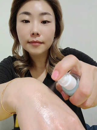 [76N1] 비 해피 더블 액션 미스트 — 5점을 준 리뷰어가 2020년 9월 올린 사용 사진