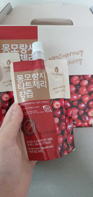 자연에온 몽모랑시 타트체리 착즙 100mL 10개입 2BOX — 5점을 준 리뷰어가 2020년 9월 올린 사용 사진