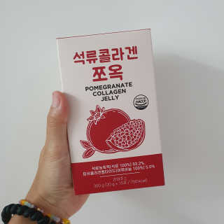 조은약초 석류콜라겐 석류즙 석류쪼옥 젤리 스틱 15포 x 20g — 4점을 준 리뷰어가 2020년 8월 올린 사용 사진