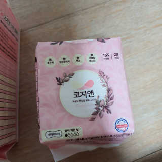 코지앤 생리대 체험 패키지 — 5점을 준 리뷰어가 2020년 11월 올린 사용 사진