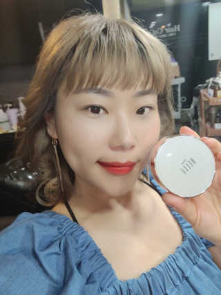 디어벨르 크림쿠션 DEAR BELLE CREAM COUSION — 5점을 준 리뷰어가 2020년 8월 올린 사용 사진