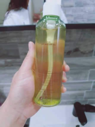 스킨큐어 산다화 순한 클렌징 동백 오일 200ml — 4점을 준 리뷰어가 2020년 5월 올린 사용 사진