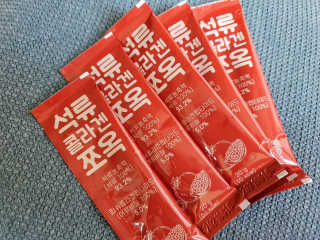 조은약초 석류콜라겐 석류즙 석류쪼옥 젤리 스틱 15포 x 20g — 5점을 준 리뷰어가 2020년 9월 올린 사용 사진