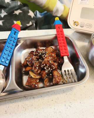 선진포크한돈 간편한돈 큐브목심 스테이크 — 5점을 준 리뷰어가 2020년 11월 올린 사용 사진