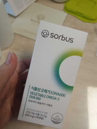 소버스 식물성 오메가3 DHA 600 — 5점을 준 리뷰어가 2020년 4월 올린 사용 사진
