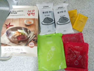 [해주냉면] 신천맛집 매운 비빔냉면 2인분 + 무절임 — 3점을 준 리뷰어가 2020년 5월 올린 사용 사진