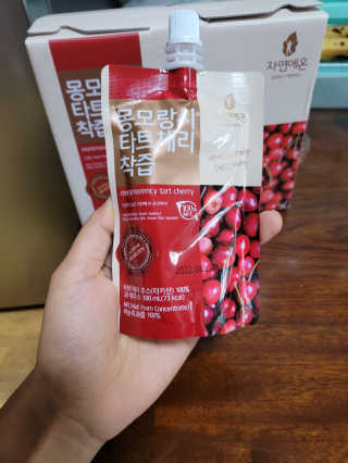 자연에온 몽모랑시 타트체리 착즙 100mL 10개입 2BOX — 5점을 준 리뷰어가 2020년 11월 올린 사용 사진