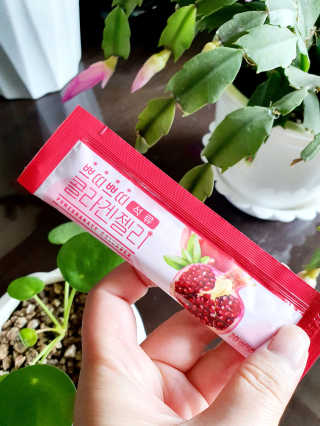헬스업_쁘띠쁘띠석류콜라겐젤리_20g x 14포 — 5점을 준 리뷰어가 2020년 11월 올린 사용 사진
