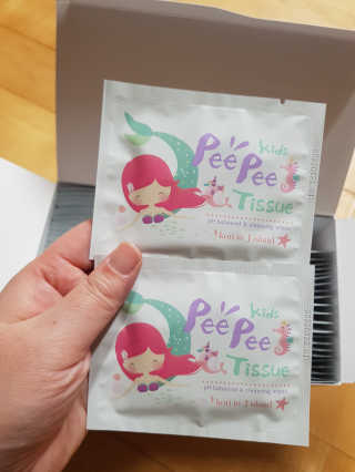 코리인제이아일랜드 키즈 피피티슈  Kids Pee Pee Tissue — 5점을 준 리뷰어가 2020년 10월 올린 사용 사진