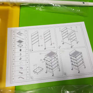 바네스데코 DIY 다용도 이동식 4단 수납 트롤리 서랍장 — 5점을 준 리뷰어가 2020년 7월 올린 사용 사진