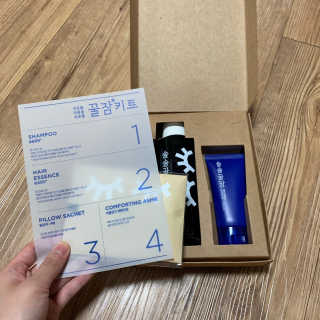 려 아로마 늦잠 꿀잠 샴푸 키트 — 5점을 준 리뷰어가 2020년 9월 올린 사용 사진