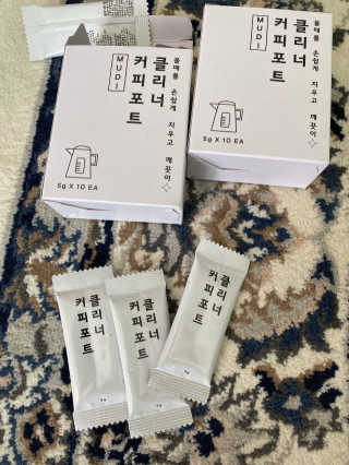 무디메이드 MUDI 커피포트 클리너 2세트 — 4.5점을 준 리뷰어가 2020년 6월 올린 사용 사진