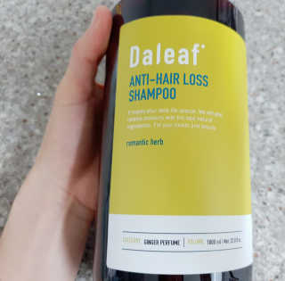 달리프 진저 베러 퍼퓸 탈모 완화 샴푸 1000ml 향 3종 — 5점을 준 리뷰어가 2020년 12월 올린 사용 사진