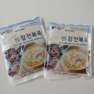 바다는다웰빙이다 완도사랑 전복죽 250g - 2팩 + 전복장조림 2팩 — 5점을 준 리뷰어가 2020년 10월 올린 사용 사진
