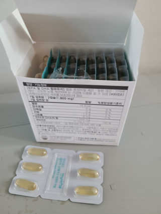 JW중외제약 마이코드 알티지 오메가3 1000 mg — 4점을 준 리뷰어가 2020년 8월 올린 사용 사진