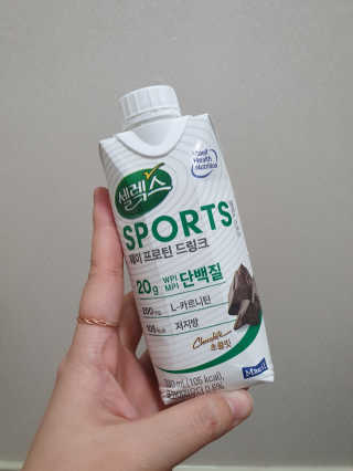 셀렉스스포츠 셀렉스 스포츠 드링크 초콜릿 _ 330ml x 12팩 — 5점을 준 리뷰어가 2020년 12월 올린 사용 사진