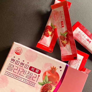 헬스업_쁘띠쁘띠석류콜라겐젤리_20g x 14포 — 5점을 준 리뷰어가 2020년 8월 올린 사용 사진