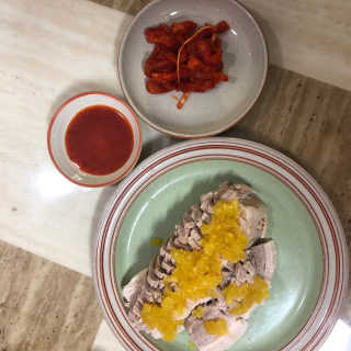쿡스딜리 순살족발+전통보쌈+마늘소스+무김치 — 5점을 준 리뷰어가 2020년 6월 올린 사용 사진
