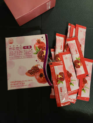 헬스업_쁘띠쁘띠석류콜라겐젤리_20g x 14포 — 5점을 준 리뷰어가 2020년 9월 올린 사용 사진