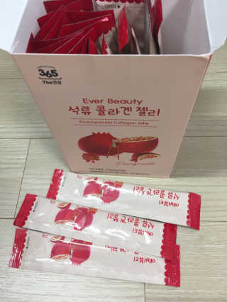 365더건강 에버뷰티 석류콜라겐 젤리 — 5점을 준 리뷰어가 2020년 6월 올린 사용 사진