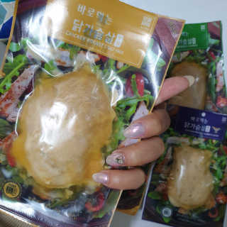 바로 먹는 아침 실온보관 닭가슴살 6종 — 5점을 준 리뷰어가 2020년 10월 올린 사용 사진