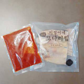 미정이네 코다리찜 [미정이네] 코다리찜 간편식 요리키트 — 5점을 준 리뷰어가 2020년 4월 올린 사용 사진