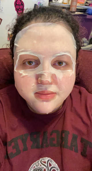 트리티스 [Treatis] Facial Sheet Mask — 5점을 준 리뷰어가 2021년 1월 올린 사용 사진