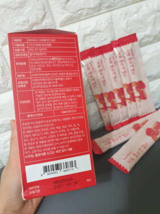 365더건강 에버뷰티 석류콜라겐 젤리 — 5점을 준 리뷰어가 2020년 8월 올린 사용 사진