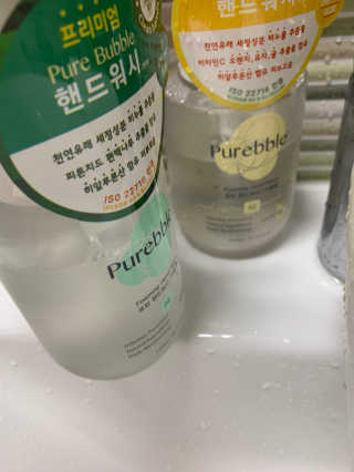 Purebble 당김없이 속촉촉_퓨어블 핸드워시 3종 [랜덤발송] — 5점을 준 리뷰어가 2020년 8월 올린 사용 사진