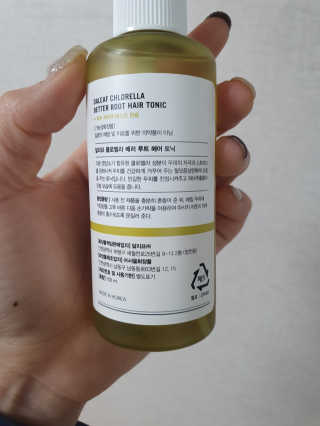 달리프 클로렐라 베러 루트 헤어토닉 100ml — 5점을 준 리뷰어가 2020년 11월 올린 사용 사진