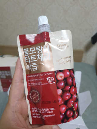 자연에온 몽모랑시 타트체리 착즙 100mL 10개입 2BOX — 5점을 준 리뷰어가 2020년 11월 올린 사용 사진