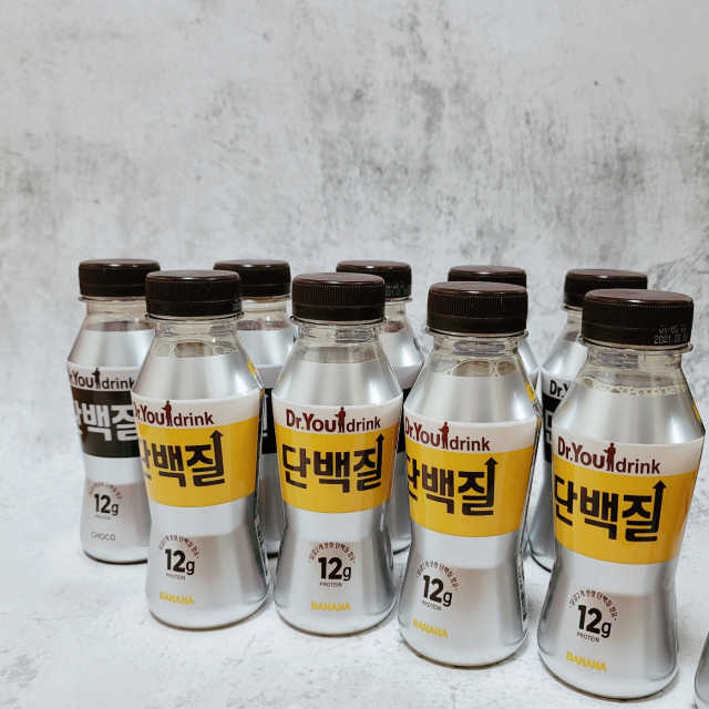 닥터유드링크 단백질 초코맛 and 바나나맛 리뷰 사진