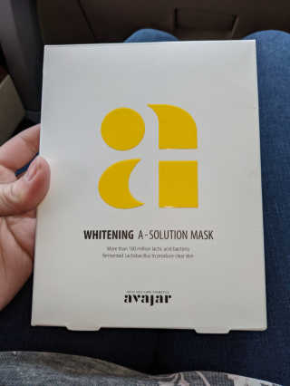 Avajar A-Solution 마스크 — 5점을 준 리뷰어가 2021년 1월 올린 사용 사진