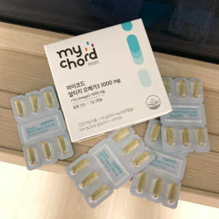 JW중외제약 마이코드 알티지 오메가3 1000 mg — 5점을 준 리뷰어가 2020년 8월 올린 사용 사진