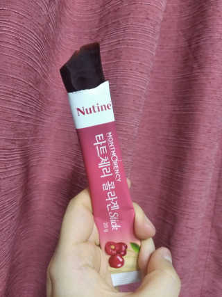 뉴틴 타트체리 콜라겐 스틱 20g X 30포 — 5점을 준 리뷰어가 2020년 7월 올린 사용 사진