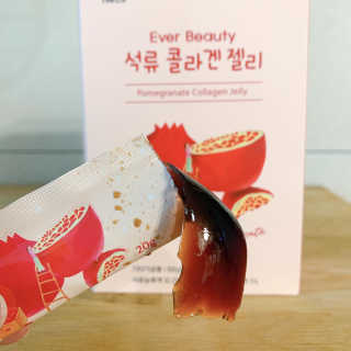365더건강 에버뷰티 석류콜라겐 젤리 — 5점을 준 리뷰어가 2020년 8월 올린 사용 사진