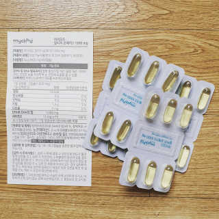 JW중외제약 마이코드 알티지 오메가3 1000 mg — 3.5점을 준 리뷰어가 2020년 7월 올린 사용 사진