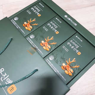 서울약사신협 약사신협_생녹용 진액_70ml x 30포 — 5점을 준 리뷰어가 2020년 10월 올린 사용 사진