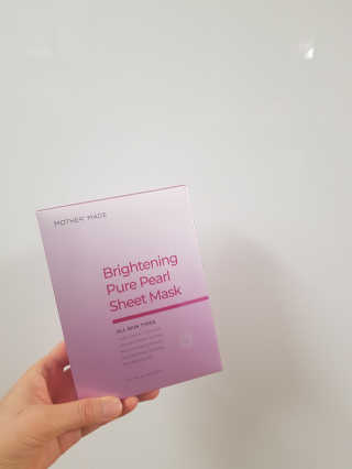 [마더메이드] 브라이트닝 퓨어 진주 마스크 10매입_K — 5점을 준 리뷰어가 2020년 11월 올린 사용 사진