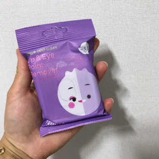 [후르디아] 블루베리 립앤아이 리무버 패드 4개 세트 — 4점을 준 리뷰어가 2020년 8월 올린 사용 사진