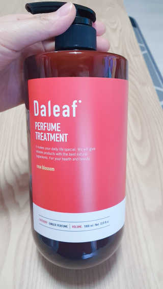 달리프 진저 베러퍼퓸 트리트먼트 1000ml 향 5종 — 5점을 준 리뷰어가 2020년 6월 올린 사용 사진
