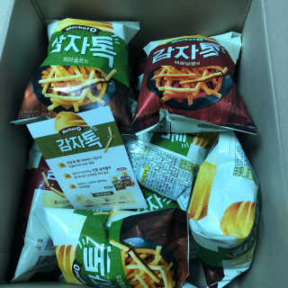 마켓오 감자톡 허브솔트맛/매콤달콤맛 — 5점을 준 리뷰어가 2020년 6월 올린 사용 사진