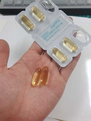 JW중외제약 마이코드 알티지 오메가3 1000 mg — 4점을 준 리뷰어가 2020년 8월 올린 사용 사진