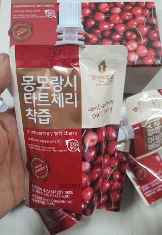 자연에온 몽모랑시 타트체리 착즙 100mL 10개입 2BOX — 5점을 준 리뷰어가 2020년 10월 올린 사용 사진