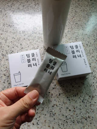 무디메이드 MUDI 텀블러 클리너 2세트 — 5점을 준 리뷰어가 2020년 6월 올린 사용 사진