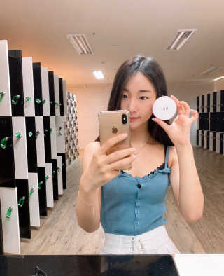 디어벨르 크림쿠션 DEAR BELLE CREAM COUSION — 3.5점을 준 리뷰어가 2020년 8월 올린 사용 사진