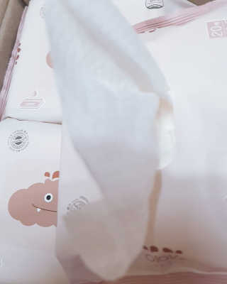 아이수 브론 몬스터 휴대용 아기 물티슈 — 5점을 준 리뷰어가 2020년 12월 올린 사용 사진