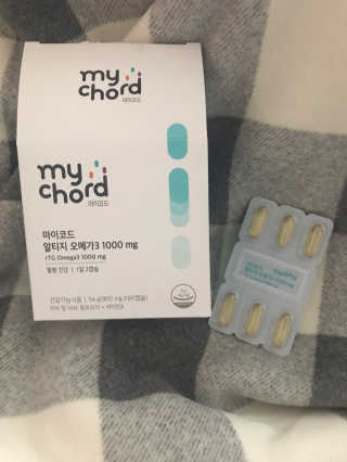JW중외제약 마이코드 알티지 오메가3 1000 mg — 3.5점을 준 리뷰어가 2020년 9월 올린 사용 사진