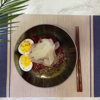 [해주냉면] 신천맛집 매운 비빔냉면 2인분 + 무절임 — 5점을 준 리뷰어가 2020년 5월 올린 사용 사진